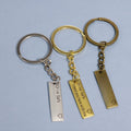 Zinc Alloy Safe Driving Letter Keychain Car Key Ring view 1