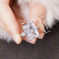Italian Style Quadrilateral Geometric Ring For Women, Luxury Engagement Wedding Fashion Jewelry view 4