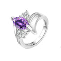 3D Micro Pave Geometric Ring For Women, Marquise Line Design Fashion Korean Jewelry view 2