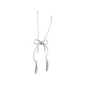 Korean Style Alloy Bow Ballet Shoe Pendant Sweater Necklace For Women Minimalist Fashion Jewelry view 5