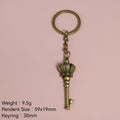 Zinc Alloy Unlocking Key Shape Keychain Key Ring Gift view 2