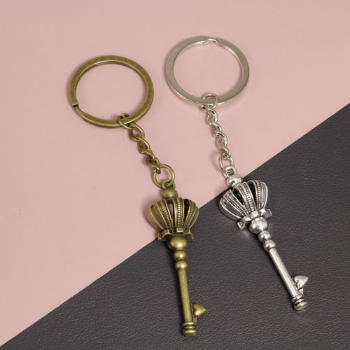 Zinc Alloy Unlocking Key Shape Keychain Key Ring Gift