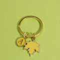 Zinc Alloy Maple Leaf Letter Keychain Bag Charm Gift view 6