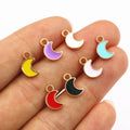 11x7mm 0.4g Gold Zinc Alloy Charm Pendant for DIY Necklace Bracelet Jewelry Making view 2