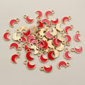11x7mm 0.4g Gold Zinc Alloy Charm Pendant for DIY Necklace Bracelet Jewelry Making view 3