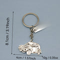 Metal Drive Safe Slogan Keychain Car Key Ring view 2