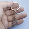 Zinc Alloy Simple Clock Keychain Key Ring Gift view 4