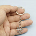 Zinc Alloy Ship Wheel Paddle Keychain Nautical Bag Charm Gift view 4