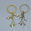 Metal Star Cluster Keychain Bag Charm Gift view 1
