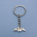 Zinc Alloy Friends Heart Wings Keychain Gift Key Ring view 6