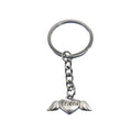Zinc Alloy Friends Heart Wings Keychain Gift Key Ring view 5