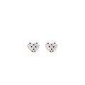 French Polka Dot Heart Pearl Studs Elegant Light Luxury Winter Women's Fashion Earrings view 5