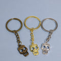Zinc Alloy Skull Keychain for Bag Charm Gift view 1