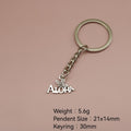 Zinc Alloy Aloha Hawaii Letter Keychain Bag Charm Gift view 2