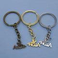 Zinc Alloy Aloha Hawaii Letter Keychain Bag Charm Gift view 1