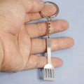 Metal Minimalist Shovel Keychain Tool Gift view 3