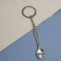 Zinc Alloy Spoon Shape Keychain For Kitchen Gift view 1