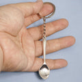 Zinc Alloy Spoon Shape Keychain For Kitchen Gift view 3