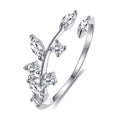Crystal Elegant Simple Geometric Marquise Open Adjustable Ring For Women, Daily Fashion Jewelry view 1