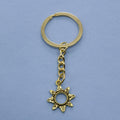 Metal Sun Keychain Bag Charm Gift for Women view 3