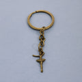 Metal Ballet Dancer Keychain Minimalist Bag Charm Gift view 6