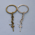 Metal Ballet Dancer Keychain Minimalist Bag Charm Gift view 1