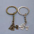 Zinc Alloy Minimalist Bridge Keychain Bag Charm Gift view 1