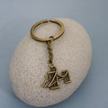 Zinc Alloy Minimalist Bridge Keychain Bag Charm Gift view 3