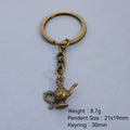 Metal Minimalist Teapot Keychain For Bag Charm Gift view 2