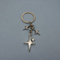 Metal Hollow Star Keychain Minimalist Bag Charm Gift view 2