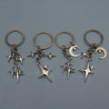 Metal Hollow Star Keychain Minimalist Bag Charm Gift view 1