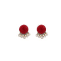 Vintage Luxury Jellyfish Shape Faux Pearl Rhinestone Alloy Silver Needle French Stud Earrings view 5
