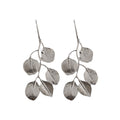 Light Luxury Metal Leaf Necklace And Earrings Jewelry Set Statement Collarbone Chain view 5