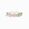 Metal Flower Ring For Women, Pastoral Fresh Enamel Floral Finger Jewelry For Daily Wear view 5