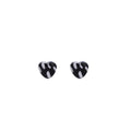 Cute Acrylic Heart Studs With Random Animal Print Silver Needle Sweet Winter Fashion Earrings view 5