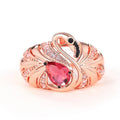 Flamingo Design Statement Ring For Women, Fashion Animal Theme Vacation Jewelry view 5