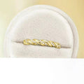 Twisted Rope Braided Line Ring For Women, Minimal Elegant Fashion Finger Jewelry Accessory view 3