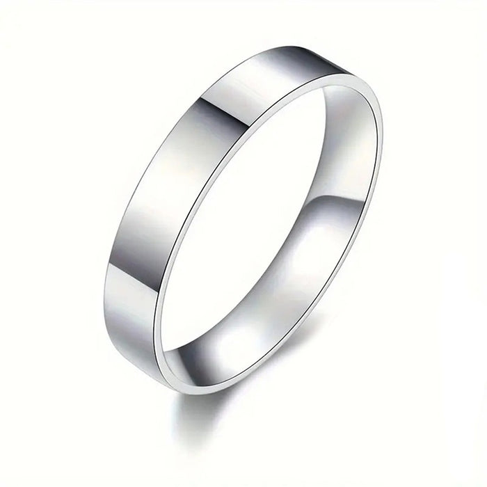 Minimalist Plain Band Ring For Men And Women, Classic Simple Daily Fashion Jewelry