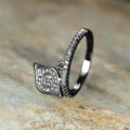 Mysterious Premium Eye Geometric Pendant Ring For Women, Fashion Statement Single Ring view 5
