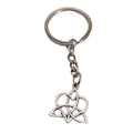 Metal Heart Celtic Knot Keychain Bag Charm Gift view 5
