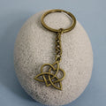 Metal Heart Celtic Knot Keychain Bag Charm Gift view 3