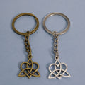 Metal Heart Celtic Knot Keychain Bag Charm Gift view 1