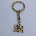 Metal Heart Celtic Knot Keychain Bag Charm Gift view 6