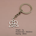 Metal Heart Celtic Knot Keychain Bag Charm Gift view 2