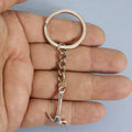 Metal Minimalist Hammer Keychain Bag Charm view 4