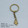 Metal Halloween Ghost Keychain Bag Charm view 2