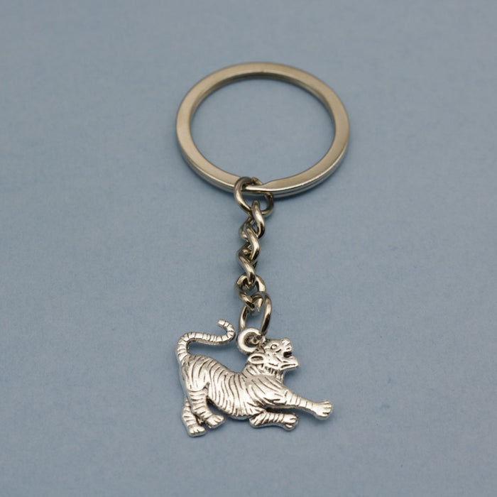 Zinc Alloy Tiger Shape Keychain Animal Bag Charm Gift