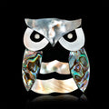 Black Silver Tone Abalone Shell Shell Metal Brooch Pin view 2