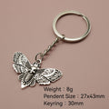 Zinc Alloy Simple Moth Keychain For Bag Charm Gift view 2