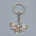 Zinc Alloy Simple Moth Keychain For Bag Charm Gift view 6